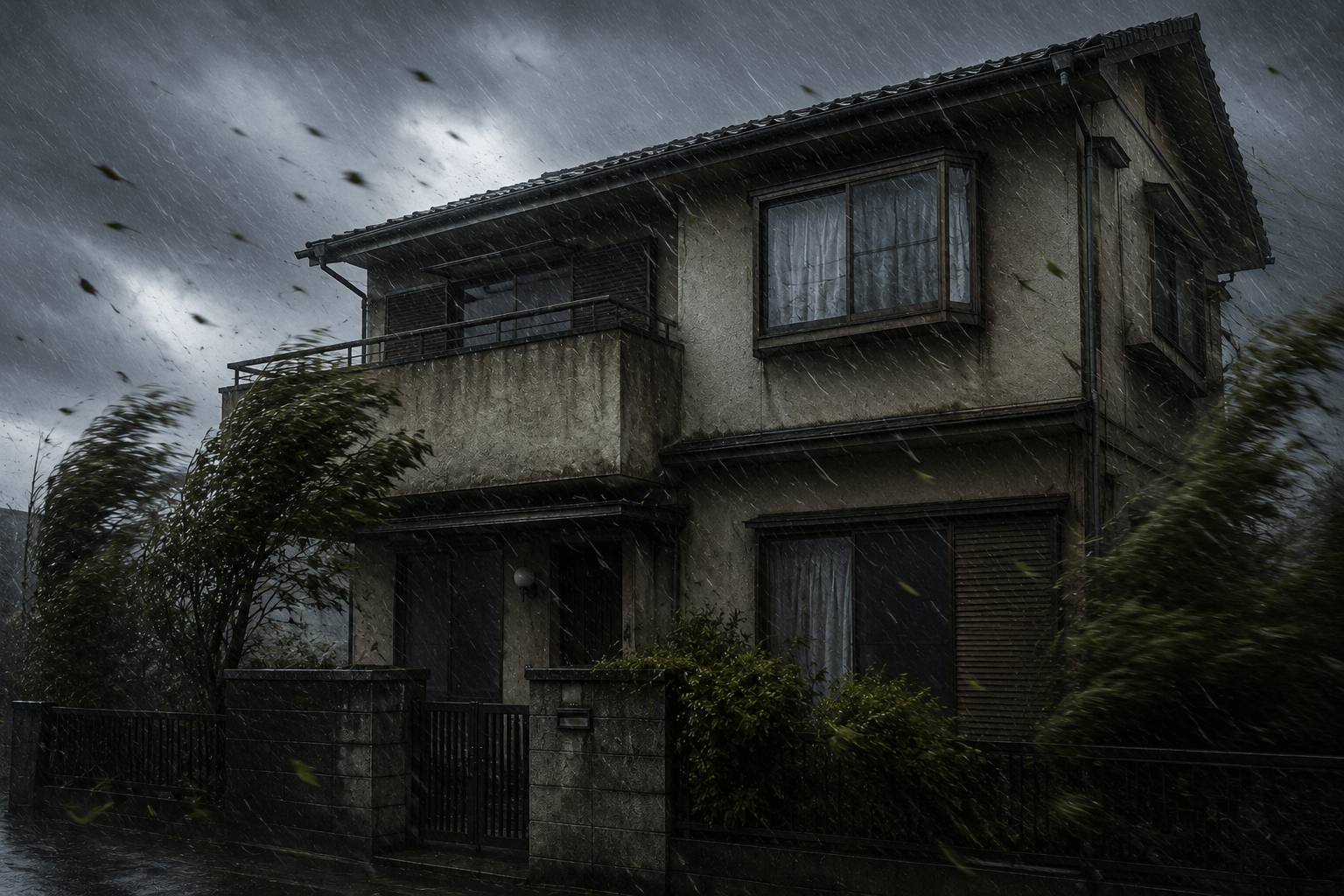 台風や強風が心配